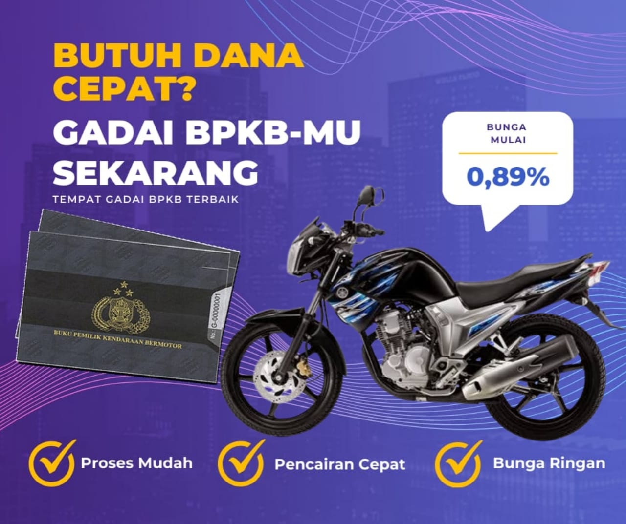 Kredit Jaminan Bpkb Motor Yamaha Scorpio Z225 Cw Dapat Dana Berapa? Seperti Ini Simulasinya